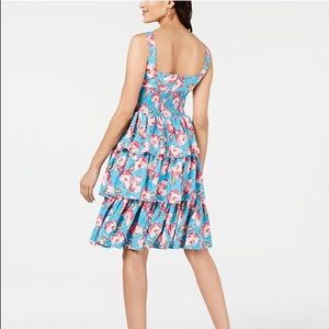 Betsey Johnson Blue Tiered Dress
